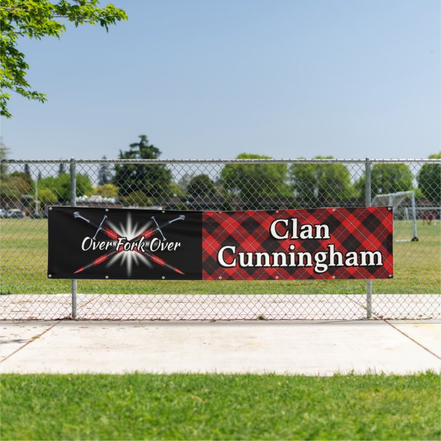 Hochland-Festival-Clan Cunningham Zelt Banner (Insitu)