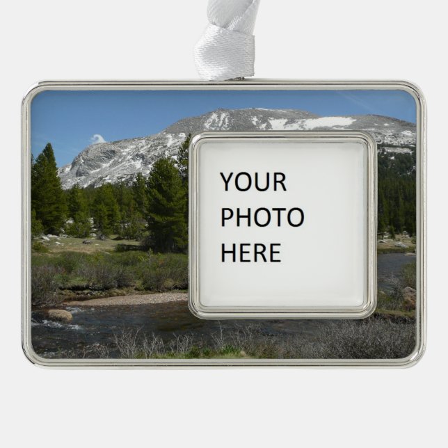 Hochland-Hochgebirge II bei Yosemite Rahmen-Ornament Silber (Vorderseite)