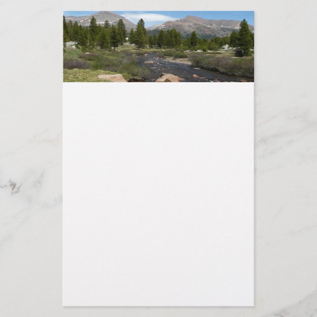 Hochland-Hochgebirge III bei Yosemite Briefpapier (Vorderseite)