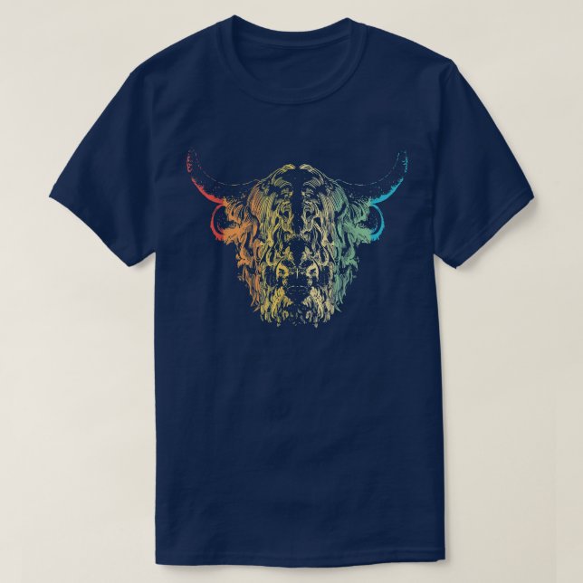 Hochland-Kuh-Bauer Rinder 469 T-Shirt (Design vorne)