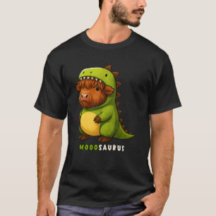 Hochland-Kuh-Dinosaurier-Kostüm Moosaurus Trex Jun T-Shirt