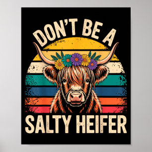 Hochland-Kuh-Shirt Lustig Männer Frauen  Poster