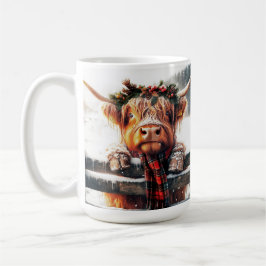 Hochland-Kuh-Winter-Tasse Kaffeetasse