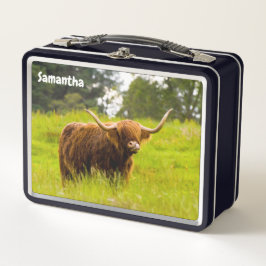 Hochland-Kuhmetall-Lunchbox Metall Brotdose