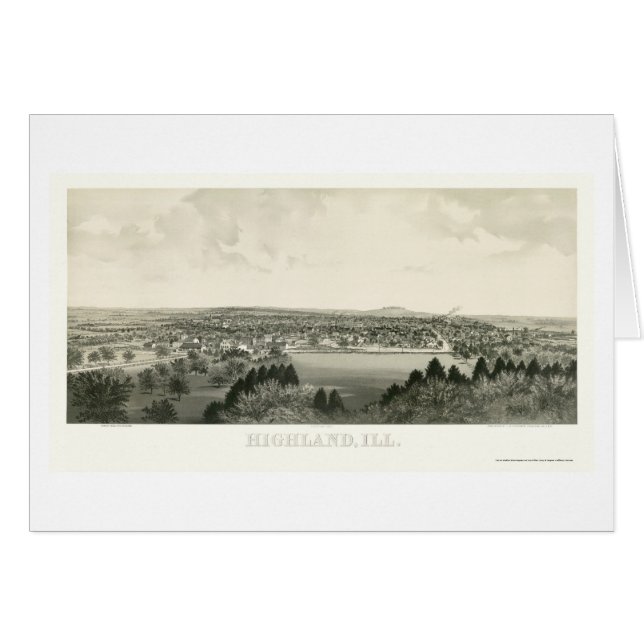 Hochland, panoramische Karte IL - 1894 (Vorderseite (Horizontal))