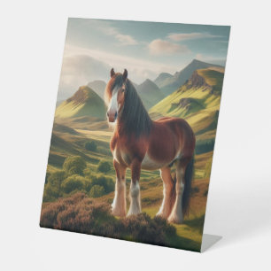 Hochland Schottland Clydesdale Sockelschild
