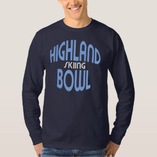Hochland-Schüssel-Skifahren T-Shirt