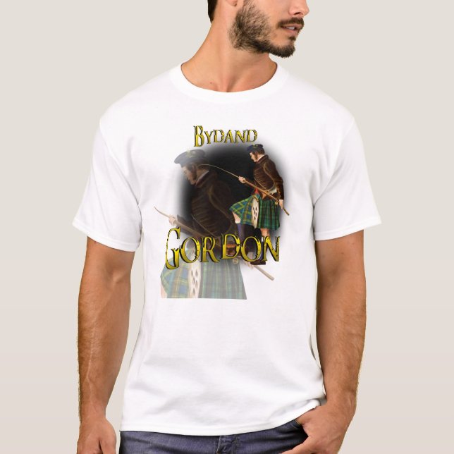 Hochland-Spiel-Shirts Clan-Gordons Bydand T-Shirt (Vorderseite)