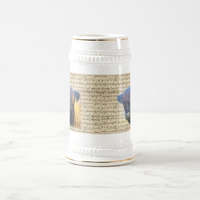 Hochlandkuh Bierglas (Mittel)