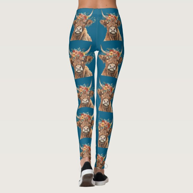 Hochlandkuh. Leggings (Rückseite)