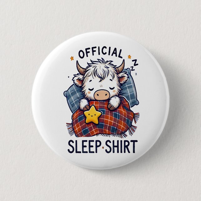Hochlandkuh, Offizieller Schlaf Button (Vorderseite)