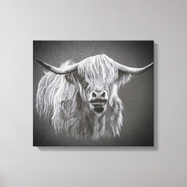 Hochlandkuh-Wrapped Canvas Print Leinwanddruck