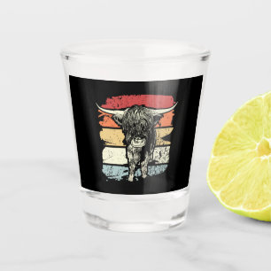Hochlandkühe Schnapsglas