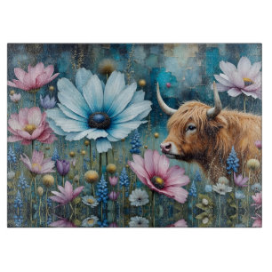 Hochlandkuhfarbener Kosmos Schneidebrett