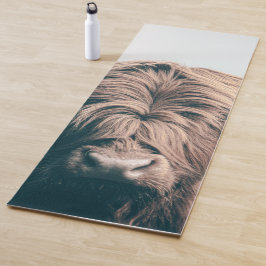 Hochlandkuhportrait Yogamatte
