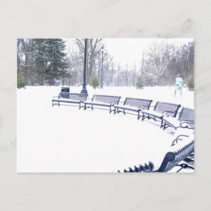 Hochlandpark im Winter Postkarte