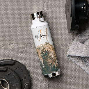 Hochlandportrait individuelle Name Trinkflasche