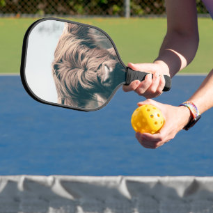 Hochlandrind-Porträt Pickleball Schläger