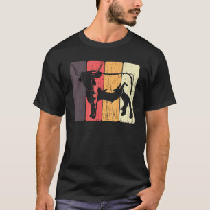 Hochlandrind Retro Rinder Landwirt Kuh Kühe T-Shirt