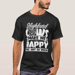Hochlandrinder Niedliche Hochlandkühe machen mich  T-Shirt