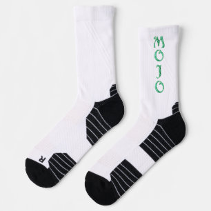 Hochleistungs-Socken aus Mojo grün und weiß Socken