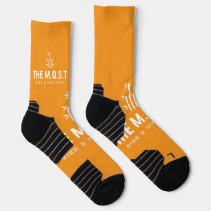 Hochleistungs-Sport-Kniestrümpfe (Gold) Socken