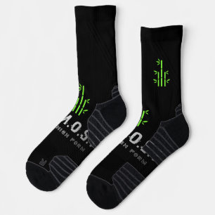 Hochleistungs-Sportcrew-Socke (schwarz) Socken