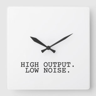 Hochleistungs-Uhr mit minimalistischem Design und Quadratische Wanduhr