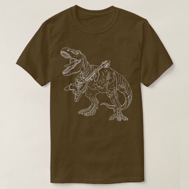 Hochmetall-Dinosaurier-Grafikstil für Tattoo und T-Shirt (Design vorne)
