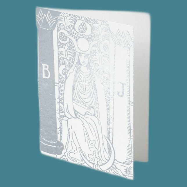 Hochpriester Silberkarte für das Tarot Folienkarte (Von Creator hochgeladen)