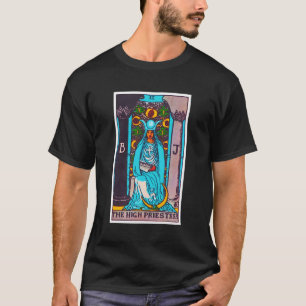 Hochpriesterin-Tarot-Karte Psychisches Okkultismus T-Shirt