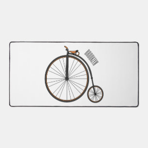 Hochrad Fahrrad Cartoon-Illustration Schreibtischunterlage