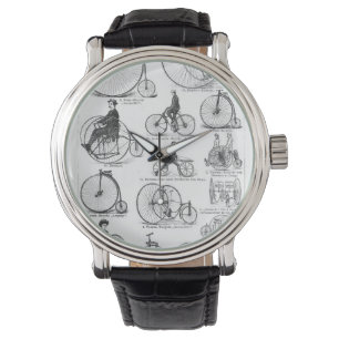 Hochrädriges Fahrrad Penny Farthing Armbanduhr