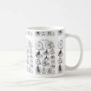 Hochrädriges Fahrrad Penny Farthing Kaffeetasse