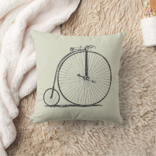 Hochrädriges Fahrrad Penny Farthing Kissen