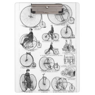 Hochrädriges Fahrrad Penny Farthing Klemmbrett