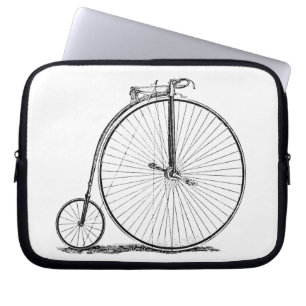 Hochrädriges Fahrrad Penny Farthing Laptopschutzhülle