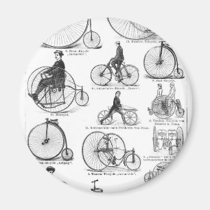 Hochrädriges Fahrrad Penny Farthing Magnet
