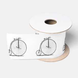 Hochrädriges Fahrrad Penny Farthing Satinband