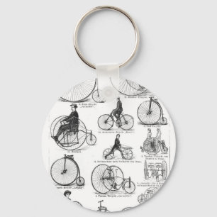 Hochrädriges Fahrrad Penny Farthing Schlüsselanhänger