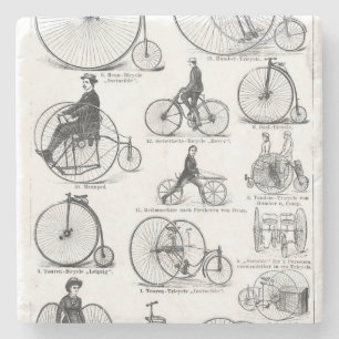 Hochrädriges Fahrrad Penny Farthing Steinuntersetzer