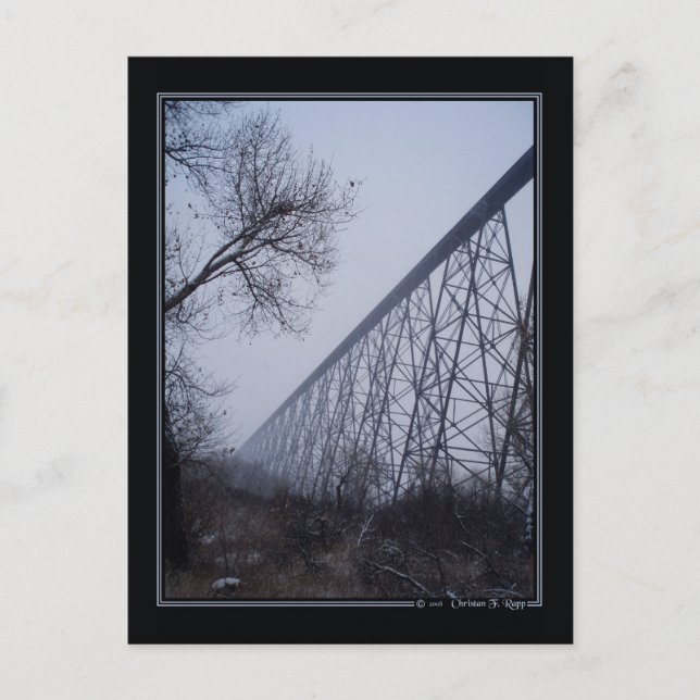 Hochrangige Bridge-Postkarte Postkarte (Vorderseite)