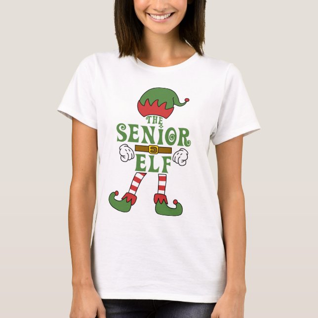 Hochrangige Elf Weihnachtsfamilien - passende Outf T-Shirt (Vorderseite)