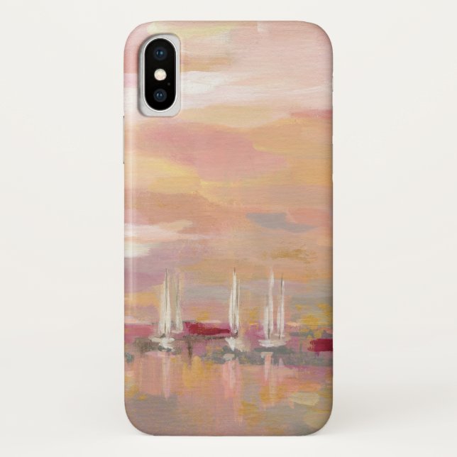 Hochrot-Wellen Case-Mate iPhone Hülle (Rückseite)