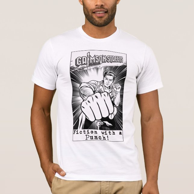 Hochrote Straßen: Fiktion mit einem Durchschlag! T-Shirt (Vorderseite)