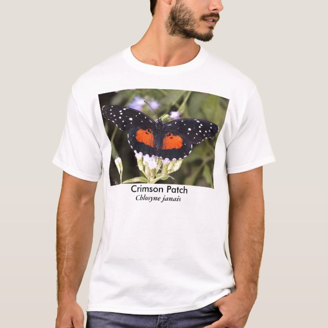 Hochroter Flecken-Schmetterling T-Shirt (Vorderseite)