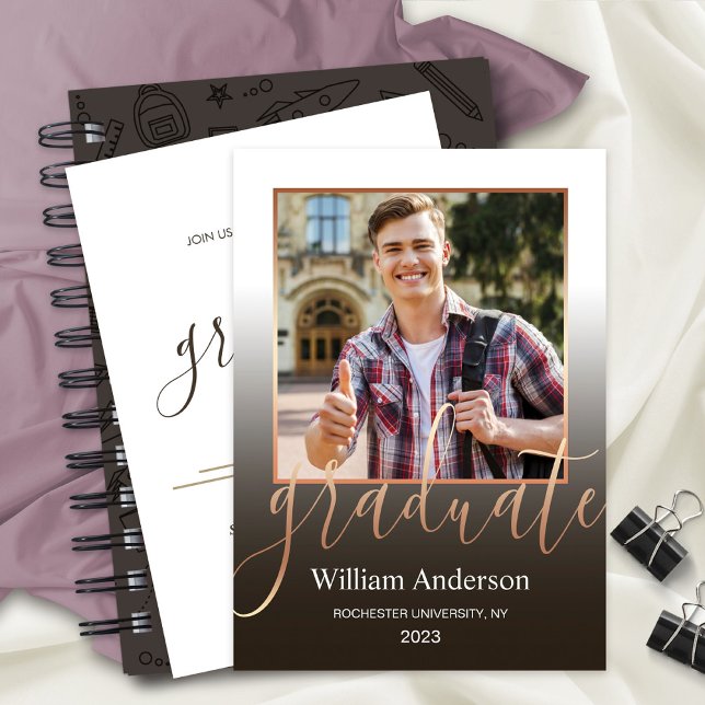 Hochschulabschluss Foto Party Einladung (Von Creator hochgeladen)