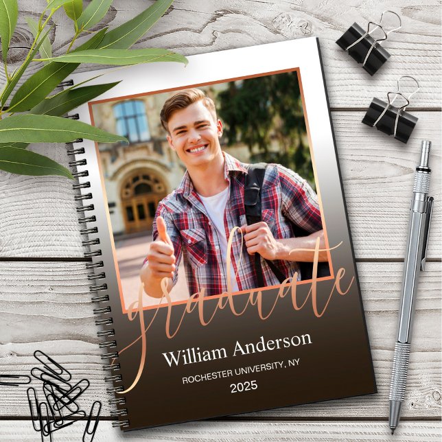Hochschulabschluss Foto Party Einladung Notizblock (Von Creator hochgeladen)