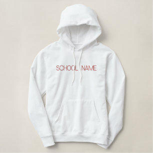 Hochschulbestickte Kapuzenjacke Bestickter Hoodie