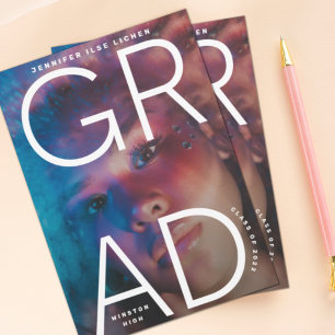 HOCHSCHULGRAD   Weißer feiner Foto Ankündigung